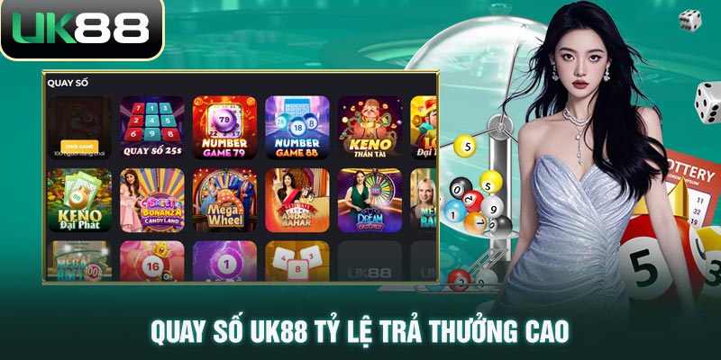 Quay số UK88 tỷ lệ trả thưởng cao